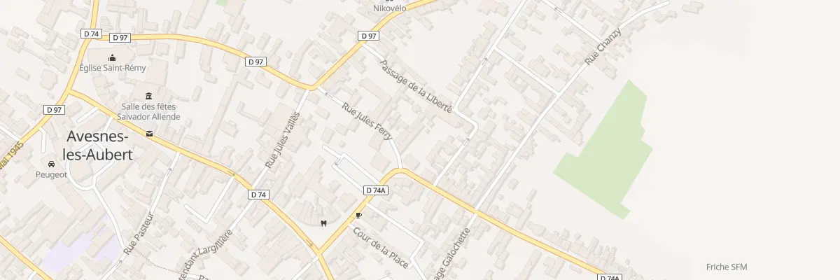 Plan du 1 Rue Jules Ferry à Avesnes-les-Aubert