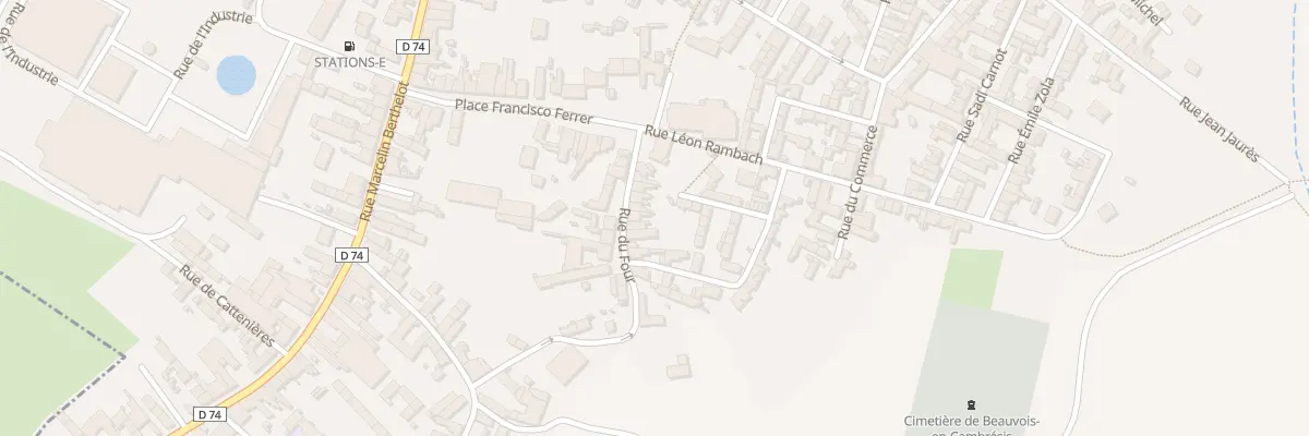 Plan du 14 Rue du Four à Beauvois-en-Cambrésis