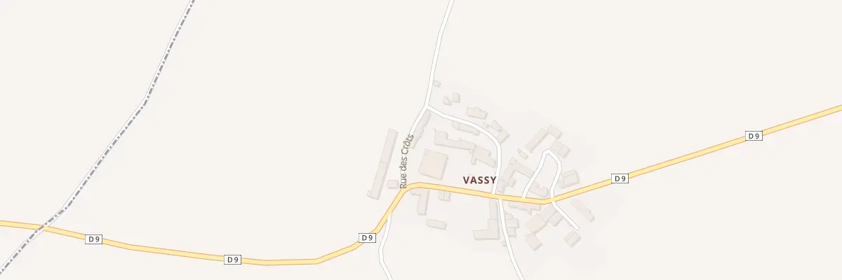 Plan du 2 Rue de Druyes Taingy aux Hauts de Forterre