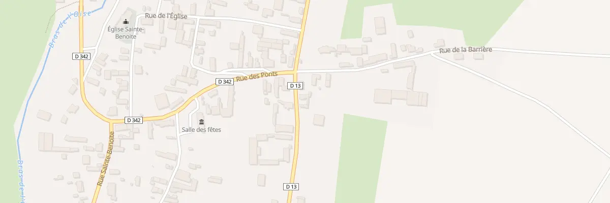 Plan du 11B Rue Saint Maixent à Brissy-Hamégicourt