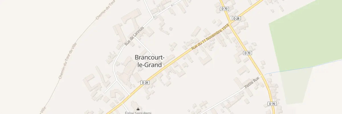 Plan du 7 Rue du 11 Nov 1918 à Brancourt-le-Grand