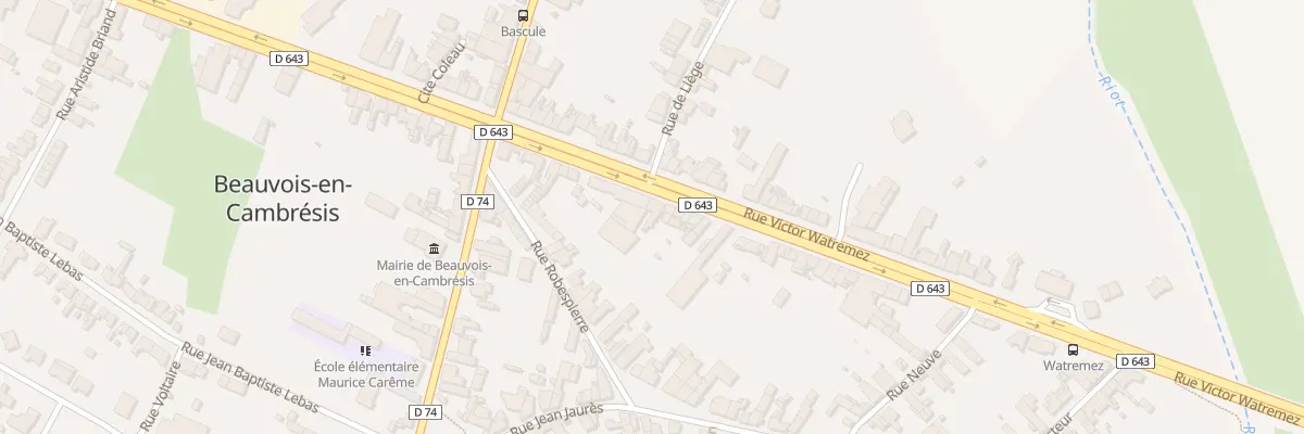 Plan du 52 Rue Victor Watremez à Beauvois-en-Cambrésis