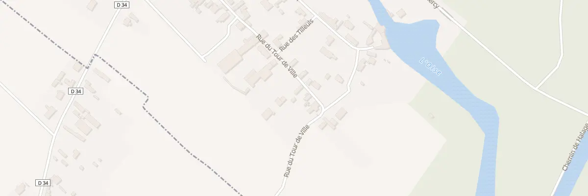 Plan du 14 Rue du Tour de Ville à Berthenicourt