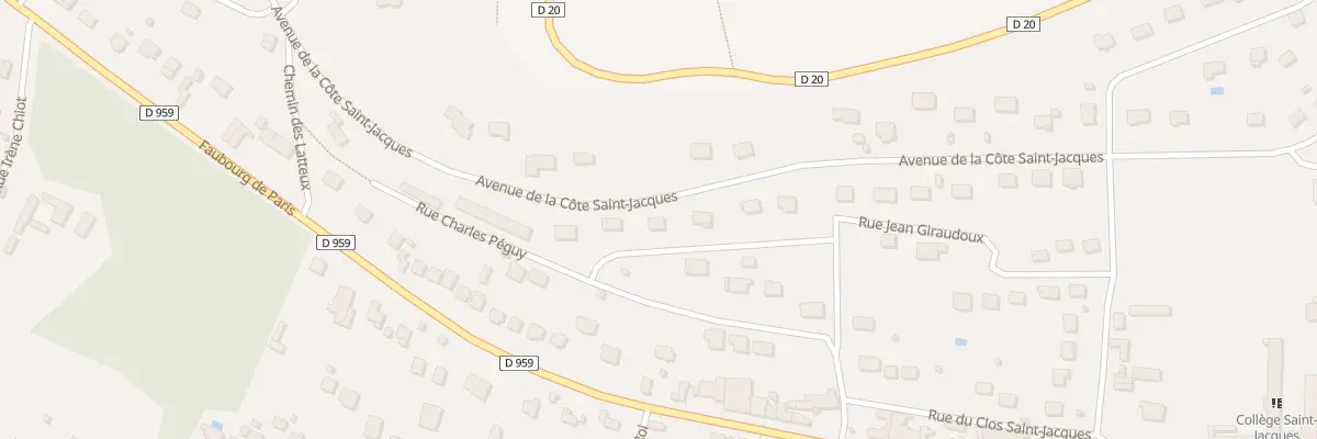 Plan du 8 Rue Georges Duhamel à Joigny
