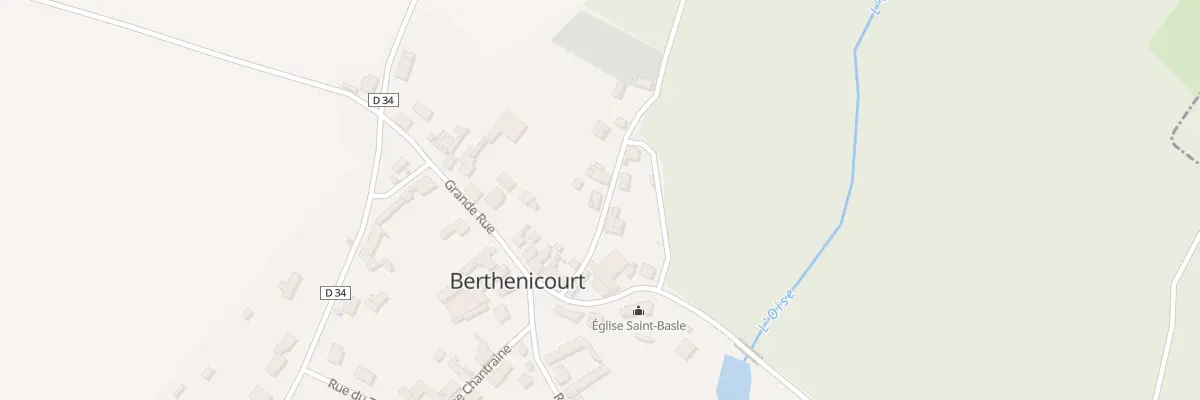 Plan du 1 Rue du Cimetière à Berthenicourt