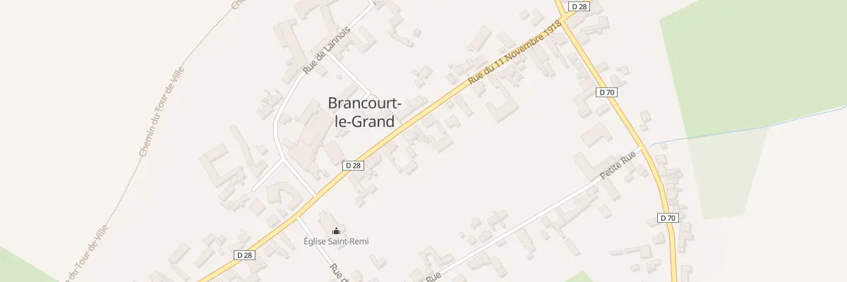 Plan du 16 Rue du 11 Nov 1918 à Brancourt-le-Grand