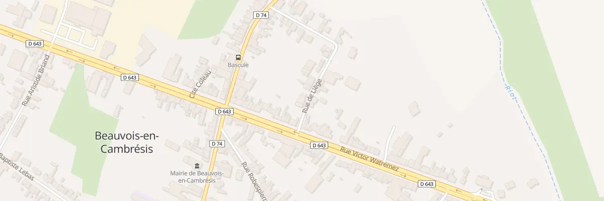 Plan du 1 Rue de Liège à Beauvois-en-Cambrésis