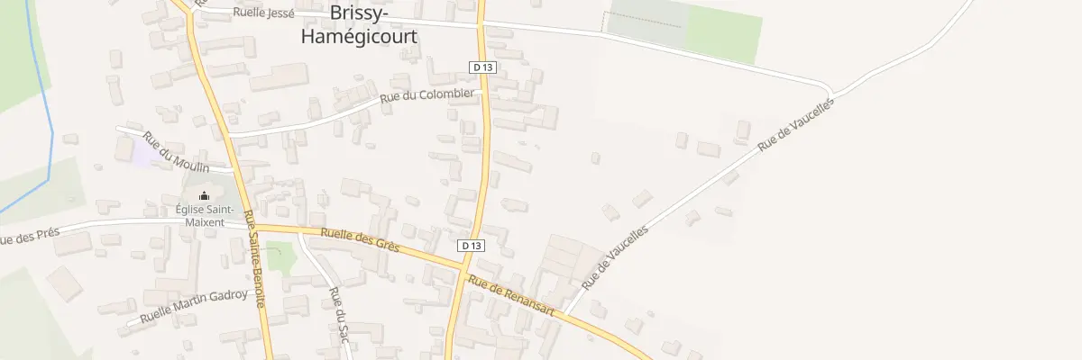 Plan du 35 Rue Saint Maixent à Brissy-Hamégicourt