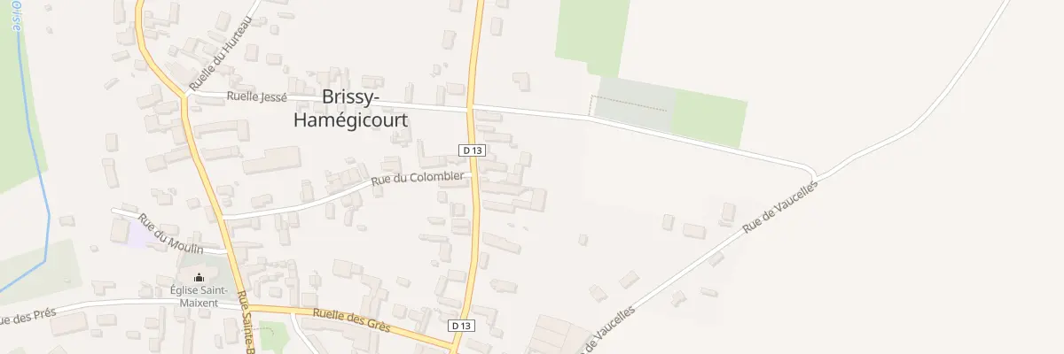 Plan du 29 Rue Saint Maixent à Brissy-Hamégicourt