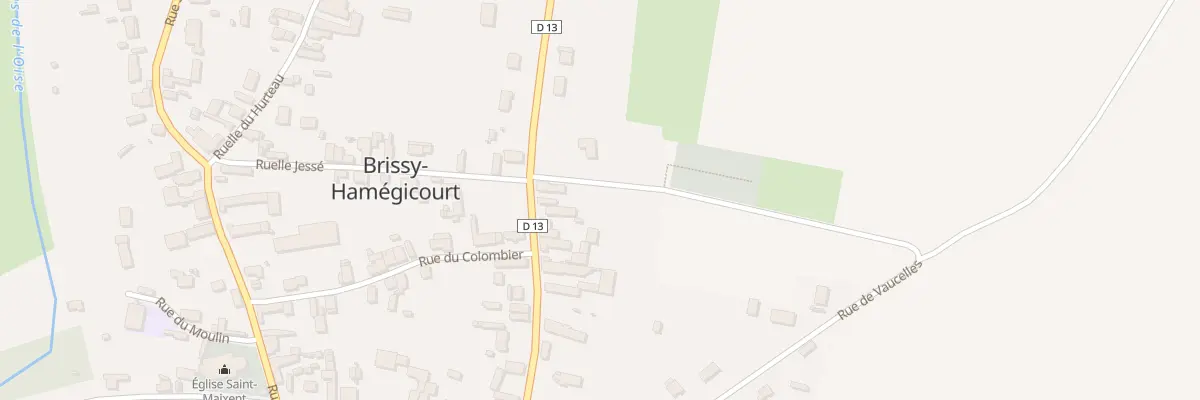 Plan du 23 Rue Saint Maixent à Brissy-Hamégicourt