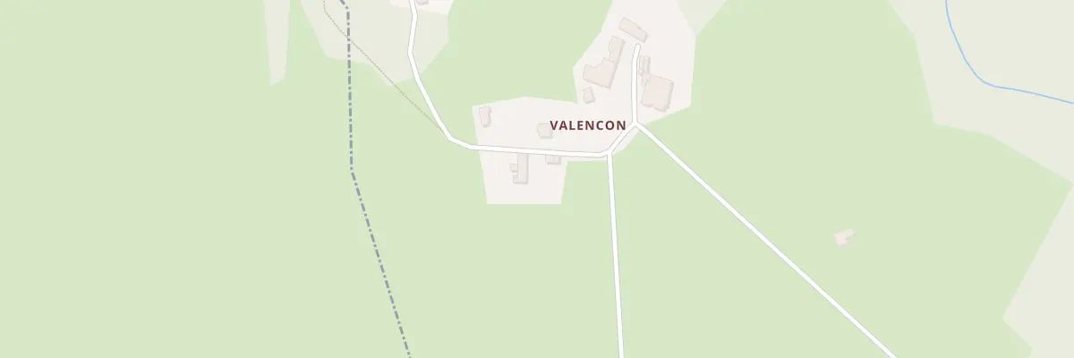 Plan du 13 Valençon à Sugères