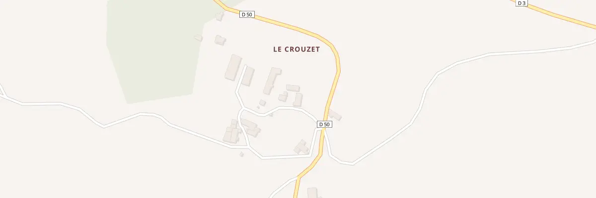 Plan du 5036 Le Crouzet à Lachamp-Ribennes