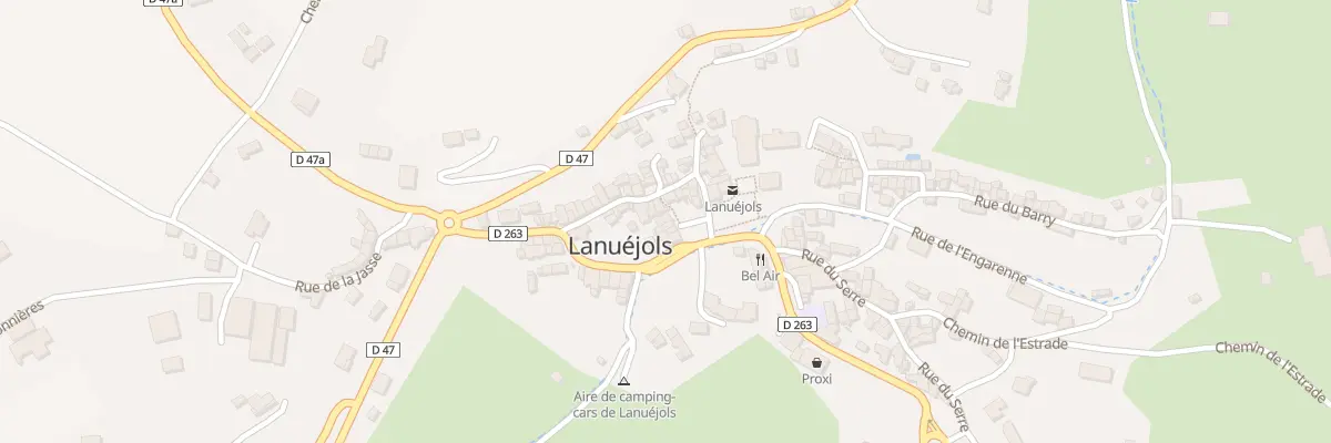 Plan du 5078 Le Village à Lanuéjols