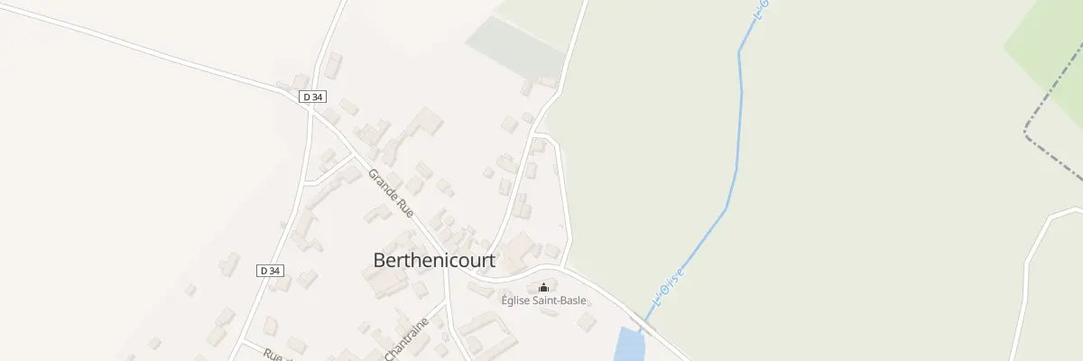 Plan du 4 Rue du Cimetière à Berthenicourt