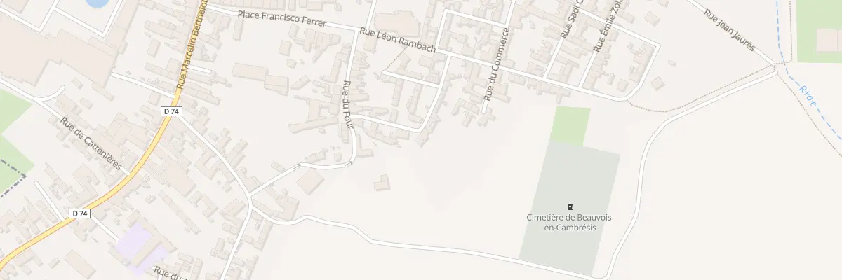 Plan du 13 Rue de l’Avenir à Beauvois-en-Cambrésis