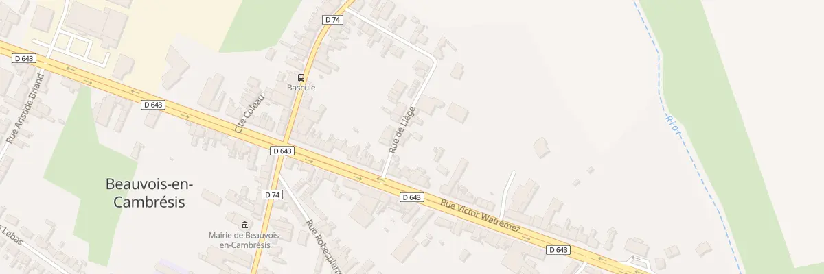 Plan du 4 Rue de Liège à Beauvois-en-Cambrésis