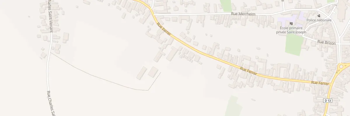 Plan du 75 Rue Ferrer à Wallers