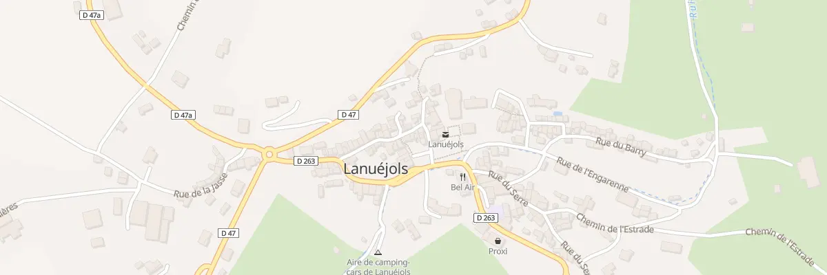 Plan du 5080 Le Village à Lanuéjols