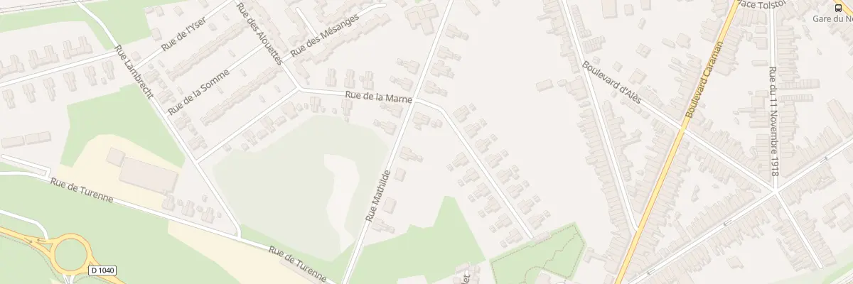 Plan du 20 Rue Mathilde à Denain