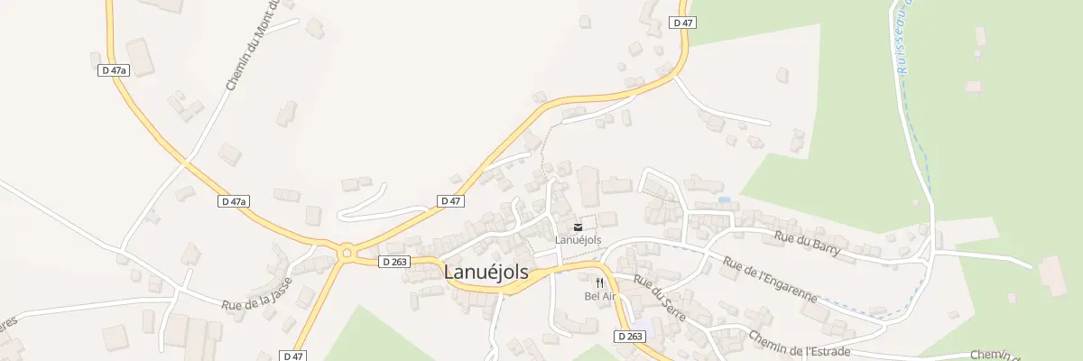 Plan du 5092 Le Village à Lanuéjols