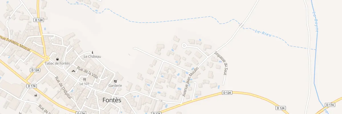 Plan du 5276F Rue des Lavandieres à Fontès