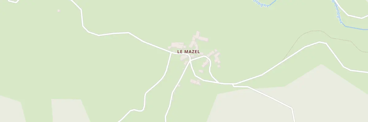 Plan du 5124 Le Mazel - Ribennes à Lachamp-Ribennes