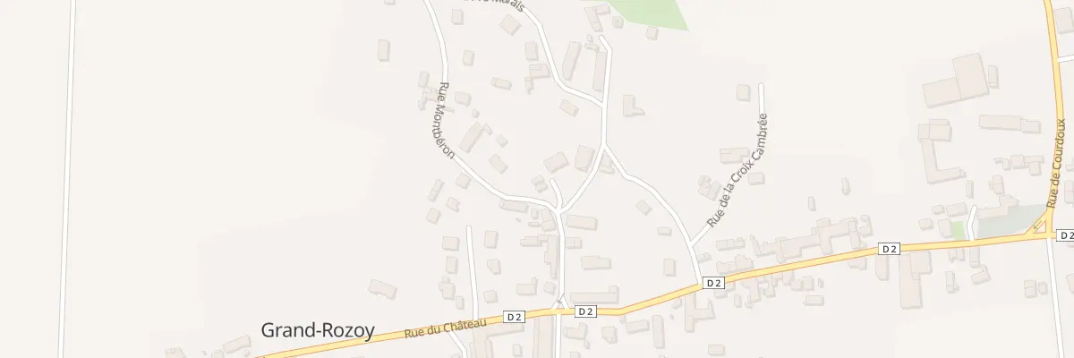 Plan du 1 Pl de la Mairie à Grand-Rozoy