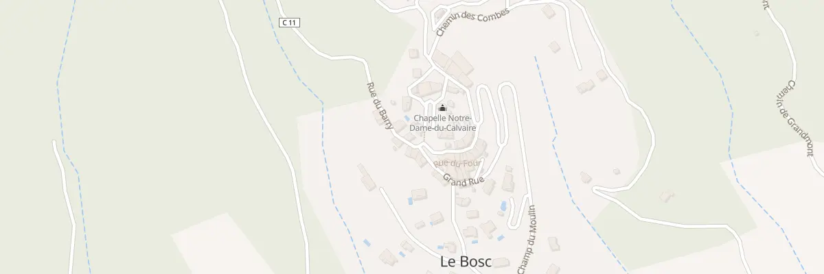 Plan du 2 Pl des Platanes au Bosc