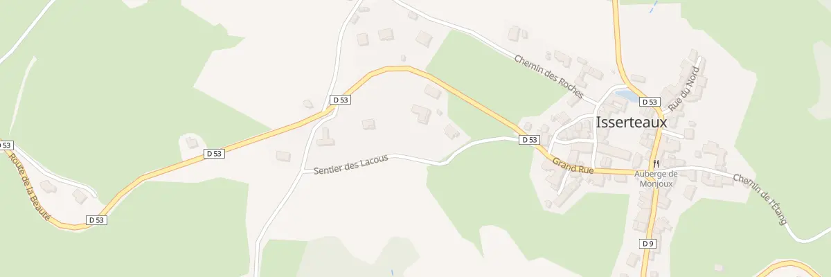 Plan du 5417 Bourg d’Isserteaux à Isserteaux