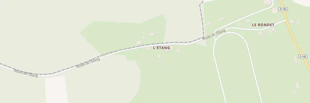 Plan du 445 Che de l’Étang à Marcenat