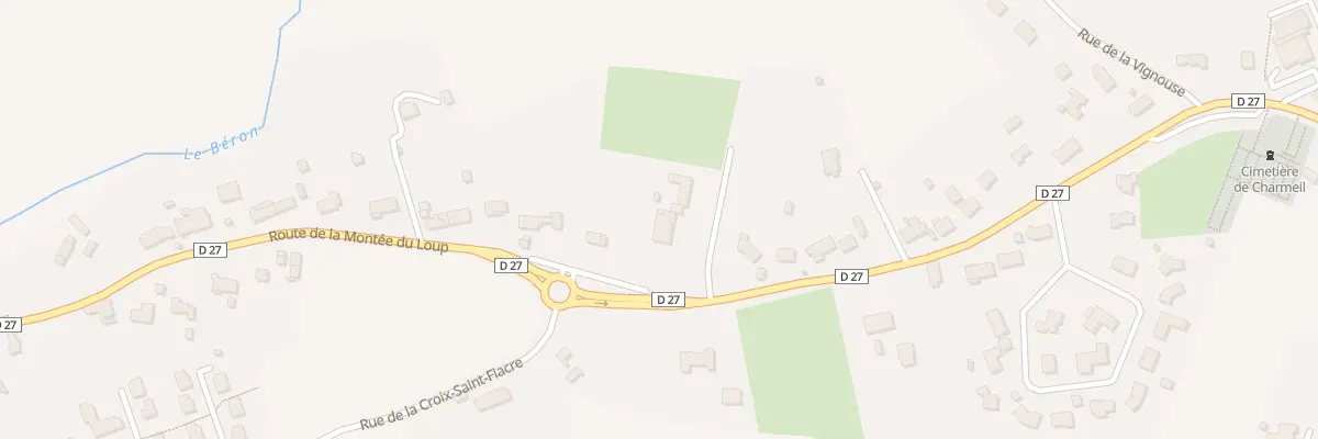 Plan du 57 Rte de la Montée du Loup à Charmeil
