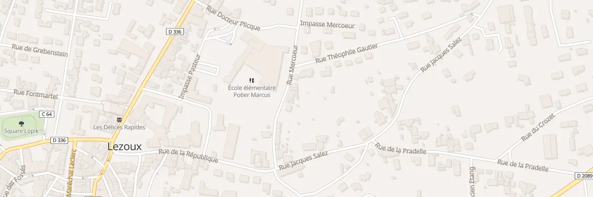Plan du 20 Rue Mercoeur à Lezoux