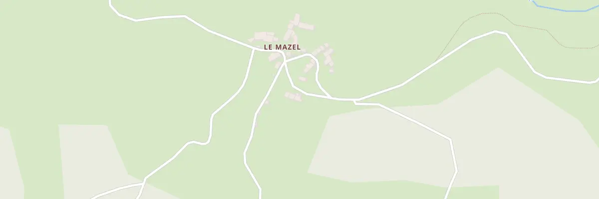 Plan du 5008 Le Mazel - Ribennes à Lachamp-Ribennes