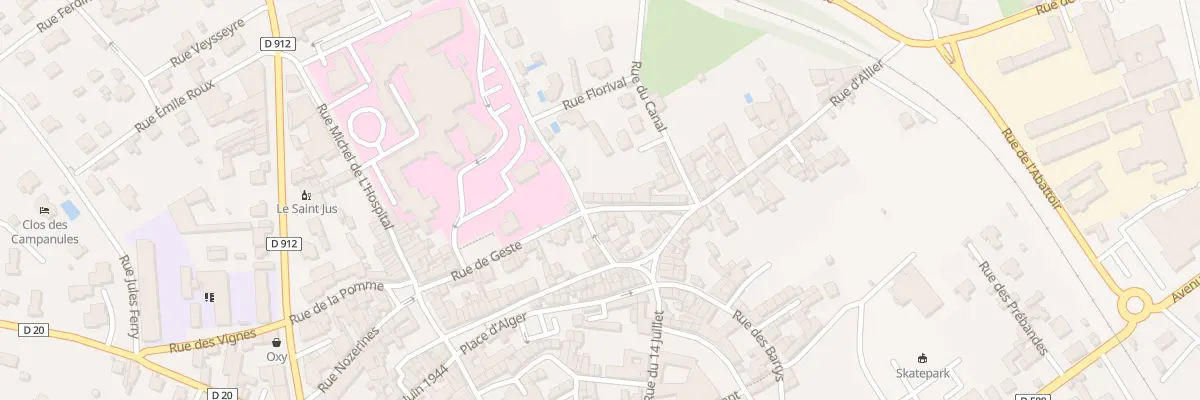 Plan du 10 Rue de Geste à Brioude
