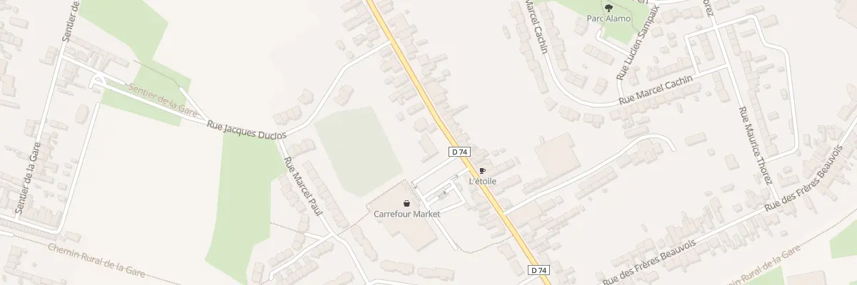 Plan du 79 Rue Sadi Carnot à Avesnes-les-Aubert