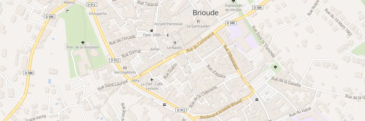 Plan du 32 Rue Latour d’Auvergne à Brioude
