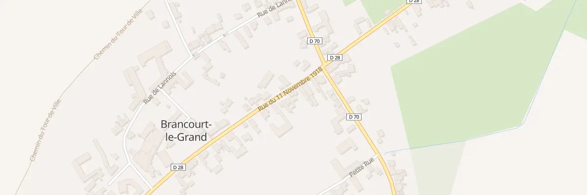 Plan du 28 Rue du 11 Nov 1918 à Brancourt-le-Grand