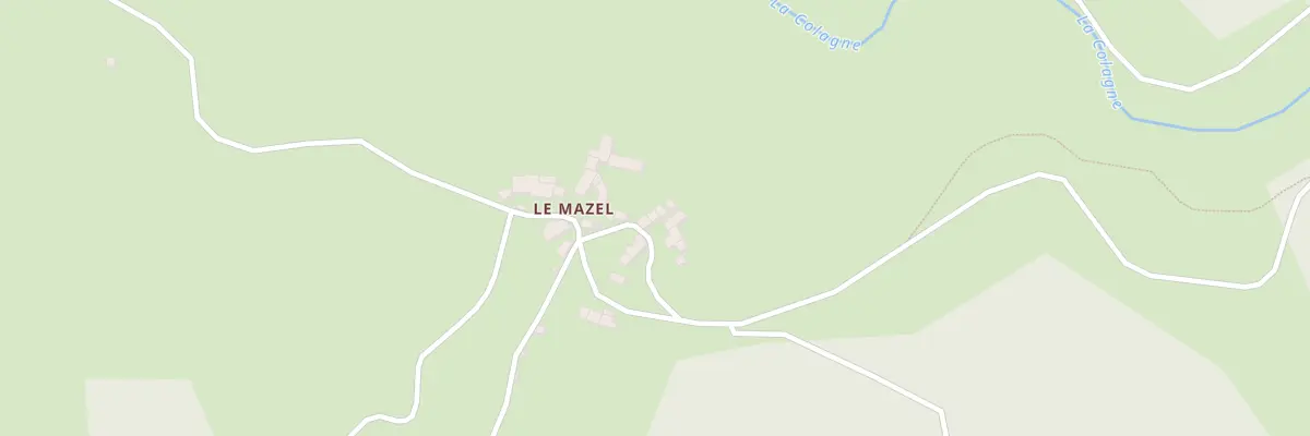 Plan du 5124A Le Mazel à Lachamp-Ribennes