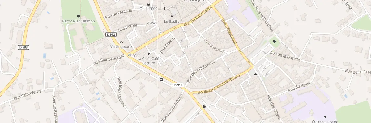 Plan du 9 Rue Latour d’Auvergne à Brioude