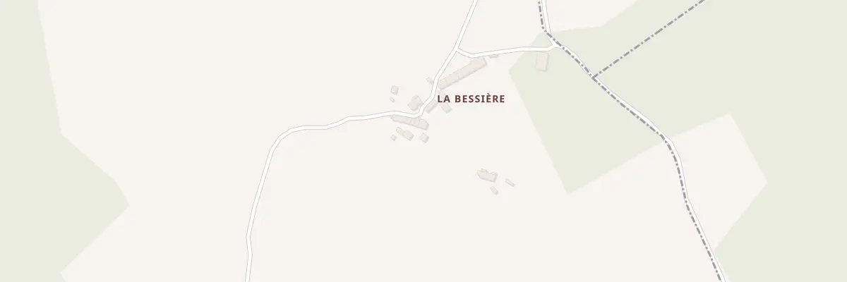 Plan du 5161 La Bessiere à Lachamp-Ribennes