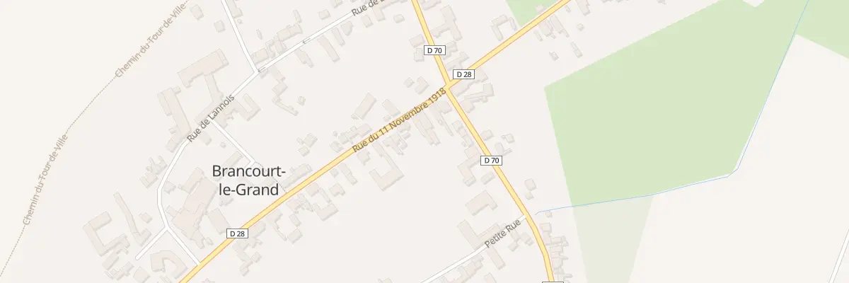 Plan du 30 Rue du 11 Nov 1918 à Brancourt-le-Grand