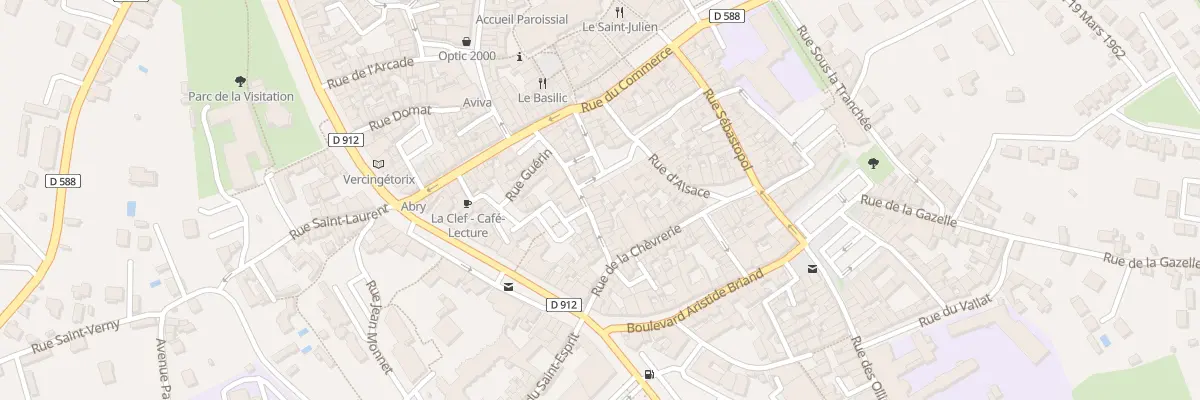 Plan du 20 Rue Latour d’Auvergne à Brioude