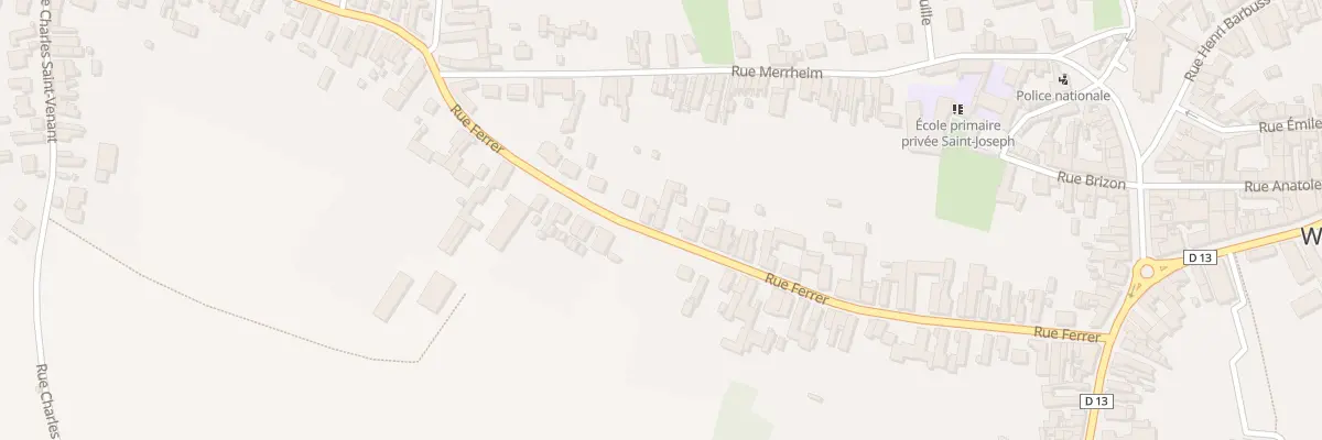 Plan du 54 Rue Ferrer à Wallers