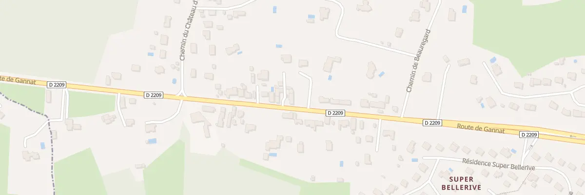 Plan du 33B Rte de Gannat à Bellerive-sur-Allier