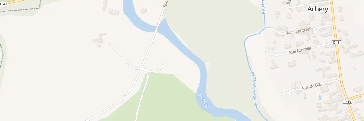 Plan du 1 Rue du Pont a Hart à Achery