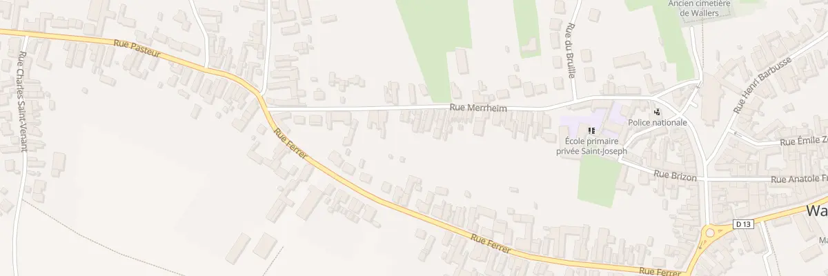 Plan du 37A Rue Merrheim à Wallers