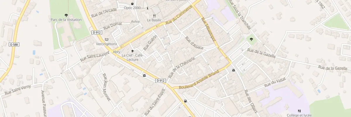 Plan du 10 Rue Latour d’Auvergne à Brioude