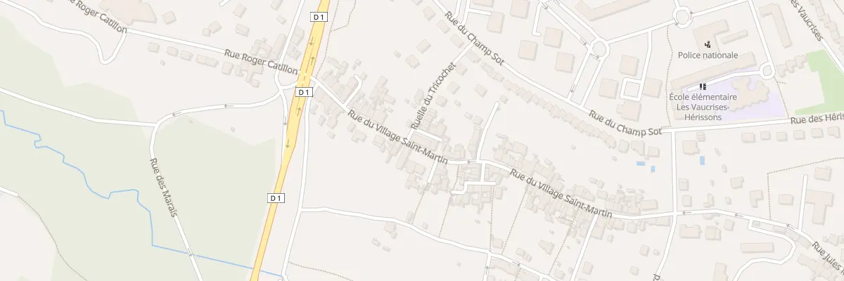 Plan du 43 Rue du Village St Martin à Château-Thierry