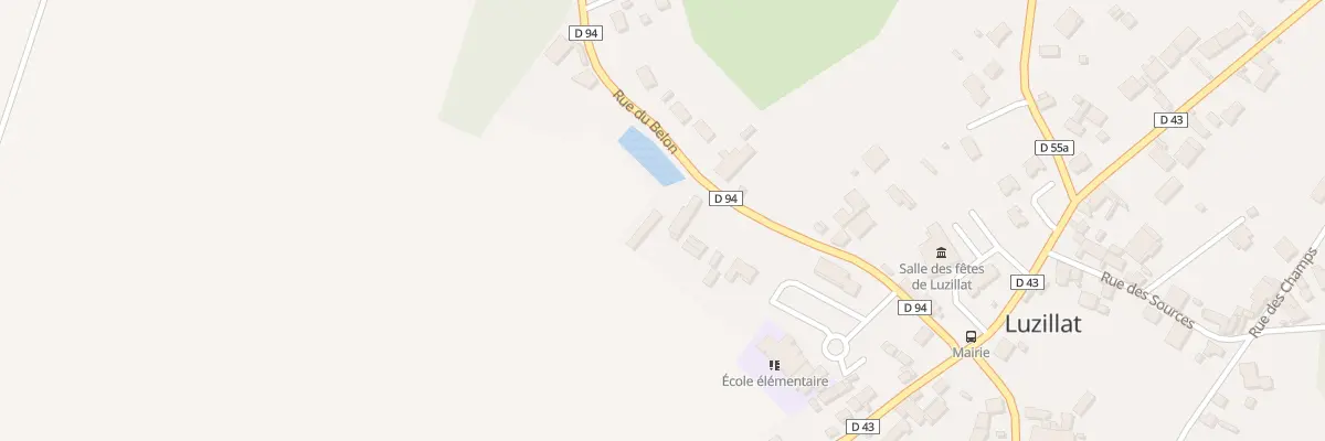 Plan du 5 Rue du Belon à Luzillat