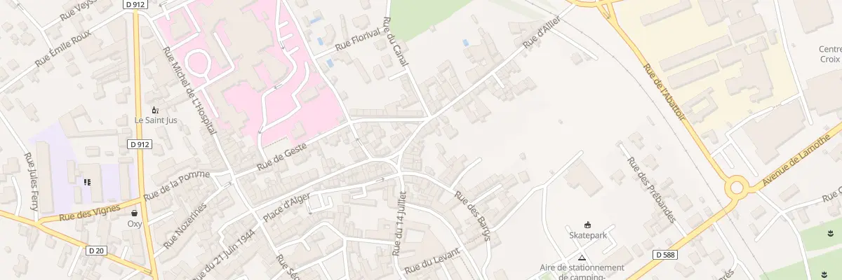 Plan du 12 Pl Saint Barthelemy à Brioude